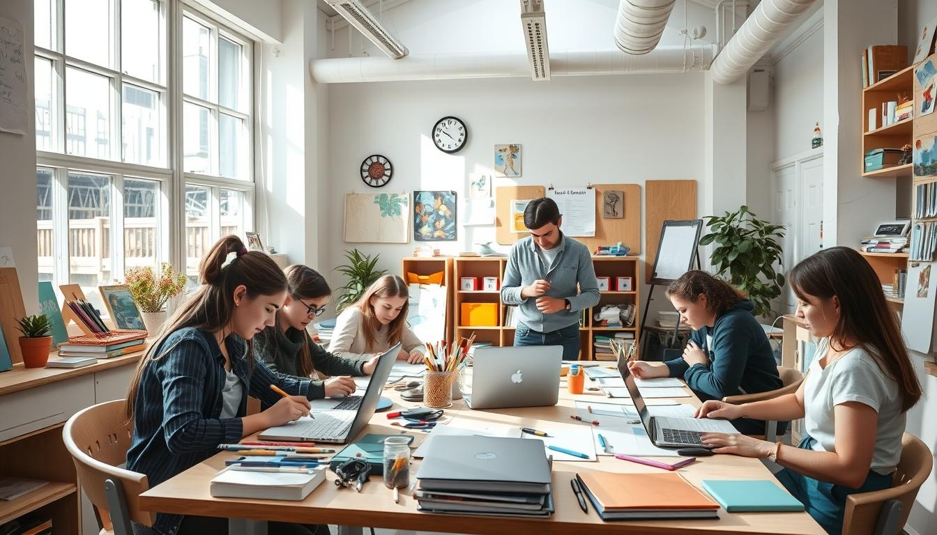 Student engaging with online courses for flexible learning